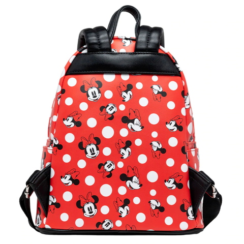 Sac A Dos Loungefly - Mickey - Minnie Mouse à Pois Rouge